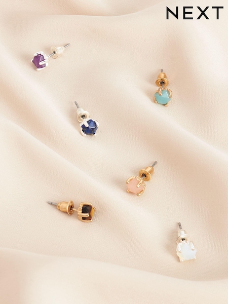 Gold Plated/Silver Plated Semi Precious Stone Stud Earrings (633608) | €11