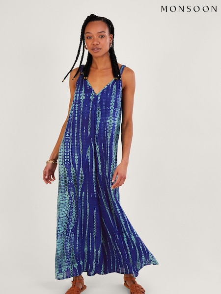 Monsoon Blue LENZING™ ECOVERO™ Tie Dye Wide Leg Jumpsuit (633792) | €44.50