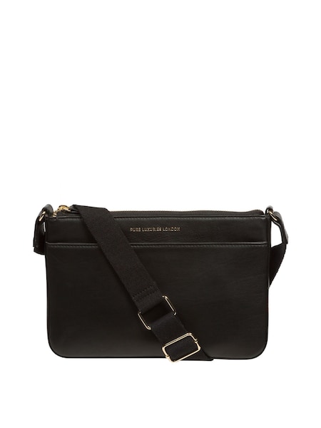 Negru - Geantă din piele nappa Pure Luxuries London Raye (633813) | 439 LEI