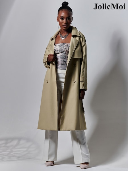 Jolie Moi Double Breasted Trench Coat (633815) | €41