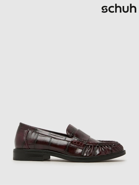 Rojo - Mocasines Schuh Lotion Fruncidos