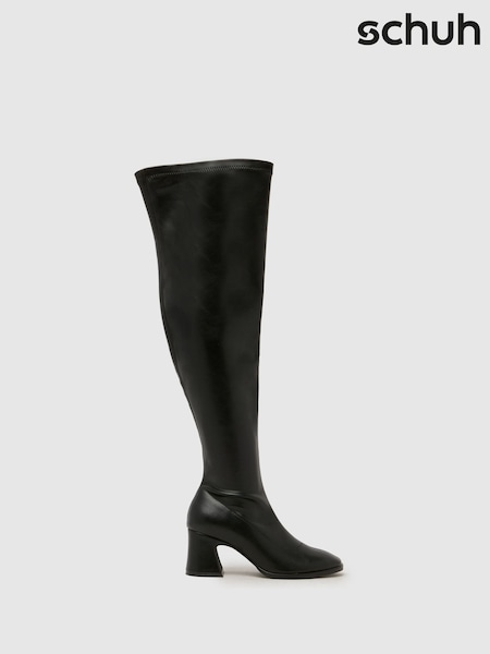 Black - Schuh Dalmation Over The Knee Boots