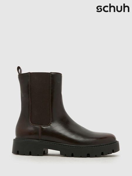 Qəhvəyi - Schuh Atlanta Chunky Chelsea Boots