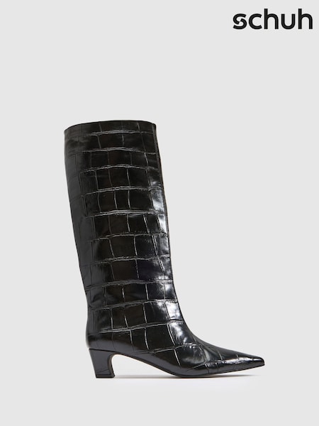 Crno - Schuh Dollie Croc Pull On Boots