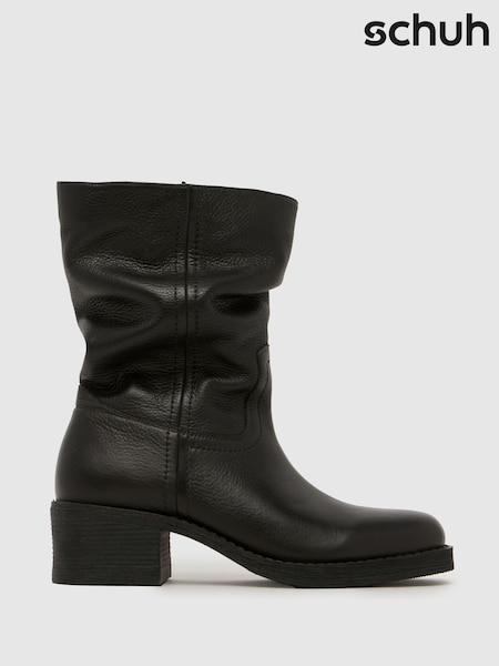 Melns - Schuh Dakota slokšņu ādas zābaki