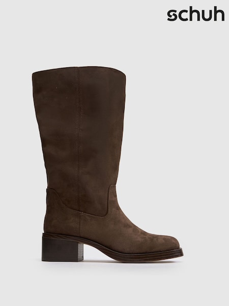 Brown - Schuh Denmark Pull On Knee Boots