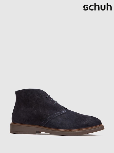 Blue - Regular Schuh Galvin Suede Chukka Boots