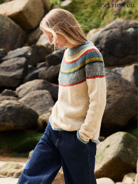 Крем - Celtic & Co. Statement Donegal Jumper