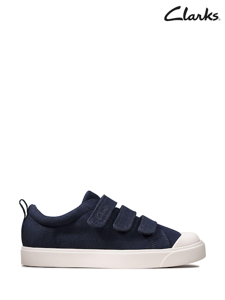 Clarks Blue City Vibe Canvas Shoes (635348) | €22 - €23