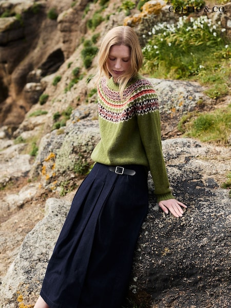Green - Celtic & Co. Harley Of Scotland Highlands Crew Neck Jumper
