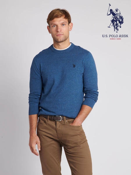 U.S. Polo Assn. Mens Cotton Crew Neck Jumper (635743) | 260 LEI