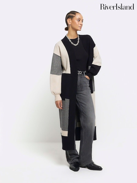 River Island Block Ribbed Maxi Cardigan (636888) | €40