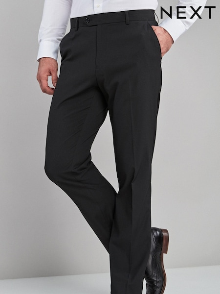 Black Regular Fit Stretch Smart Trousers (636902) | €32