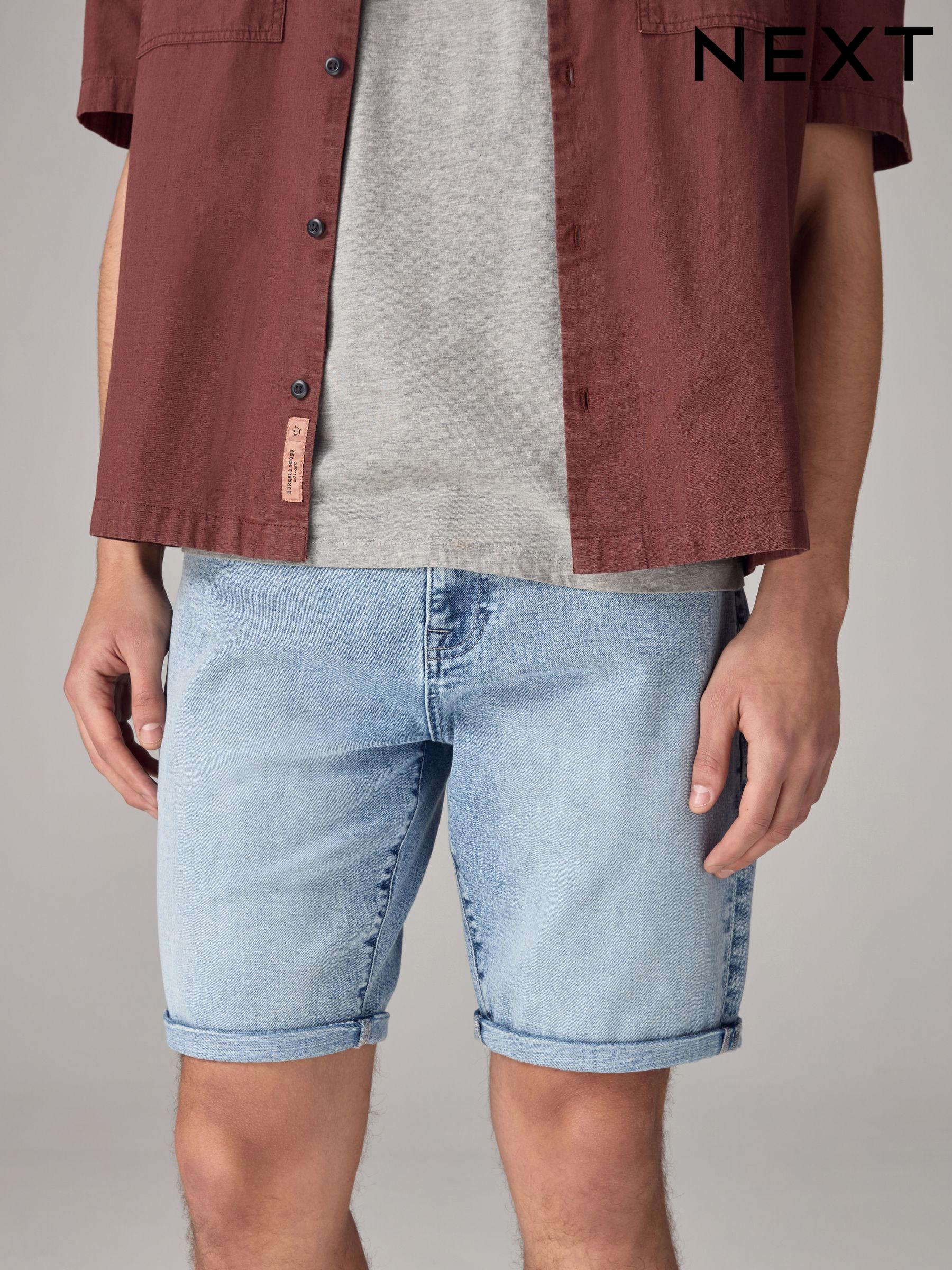 Next mens denim shorts store