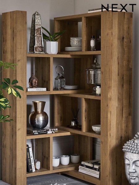 Dark Bronx Oak Effect Extending Shelving Unit (637605) | €550