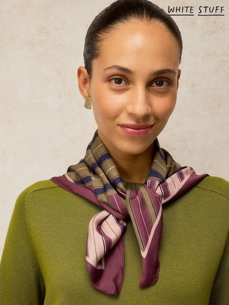 퍼플 - White Stuff Millie Square Scarf