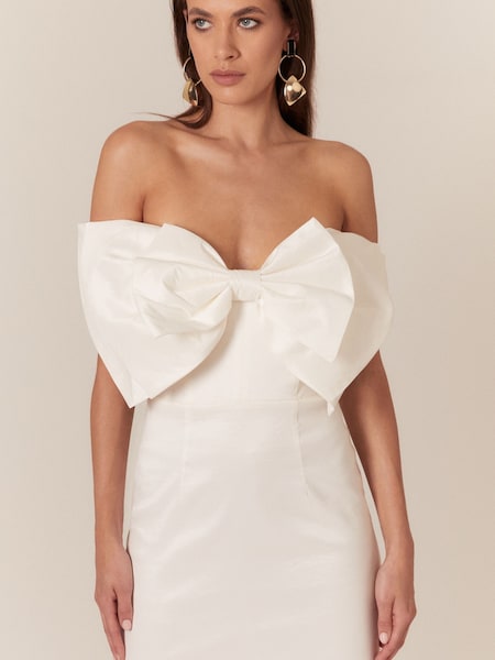 Bardot White Bow Tie Mini Dress (638212) | €110