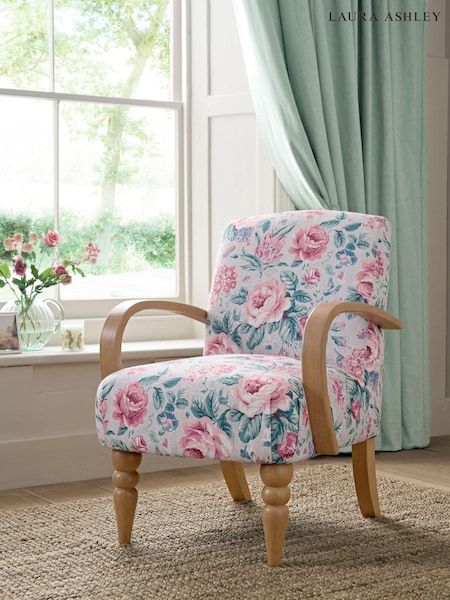 Laura Ashley Wild Roses Soft Natural Randell Accent Chair (638325) | €347