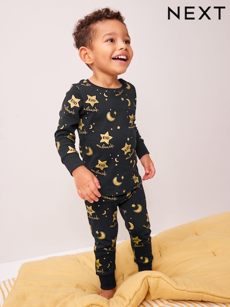 Black/Gold Eid Single Pyjamas (9mths-12yrs) (638331) | €11 - €16