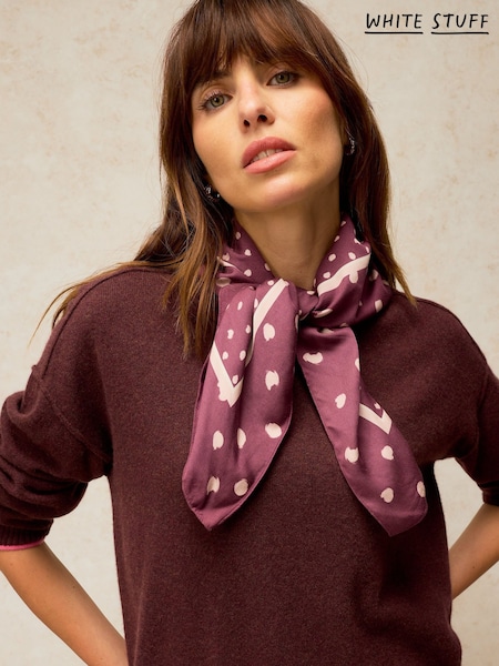 Фіолетовий - White Stuff Millie Square Scarf