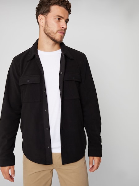 Threadbare Black Microfleece Shacket (638684) | €18