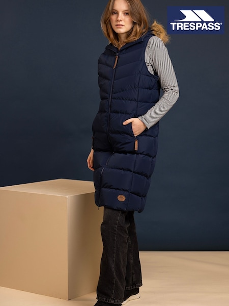 Navy - Trespass Audrey Casual Gilet