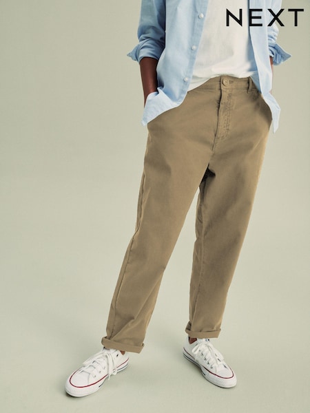Tan Brown Loose Fit Chino Trousers (3-16yrs) (640114) | €12 - €18