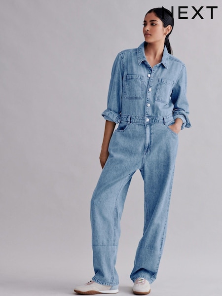 Mid Blue Denim Jumpsuit (641107) | €45
