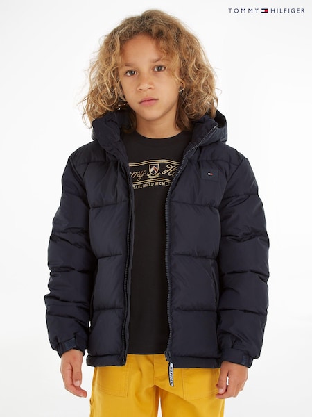 Tommy Hilfiger Blue Boys Alaska Puffer Jacket (641186) | AED407 - AED466