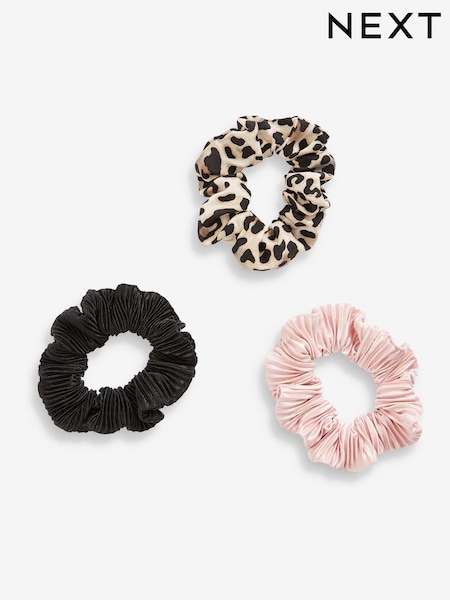מנומר/ורוד/שחור - Scrunchies Three Pack (641617) | ‏20‏₪