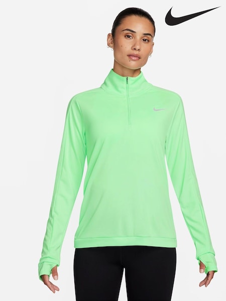 Зеленый - Nike Dri-FIT Pacer Half Zip Running Top (642223) | €23