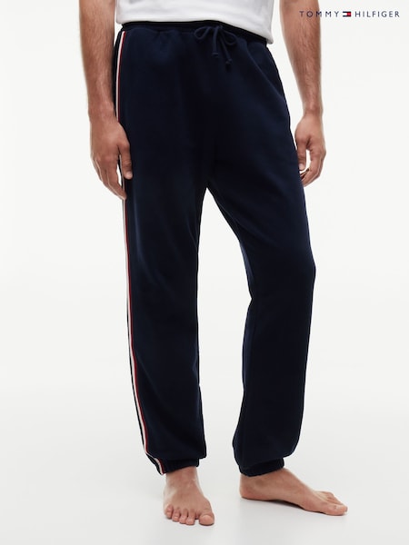 Blue - Regular Tommy Hilfiger Global Stripe Terry Lounge Joggers