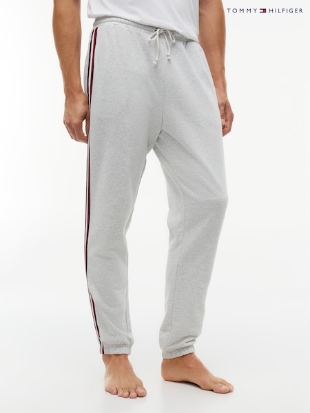Grey - Regular Tommy Hilfiger Global Stripe Terry Lounge Joggers