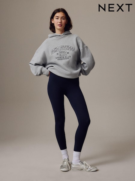 Navy Blue Full Length Leggings (642842) | $15