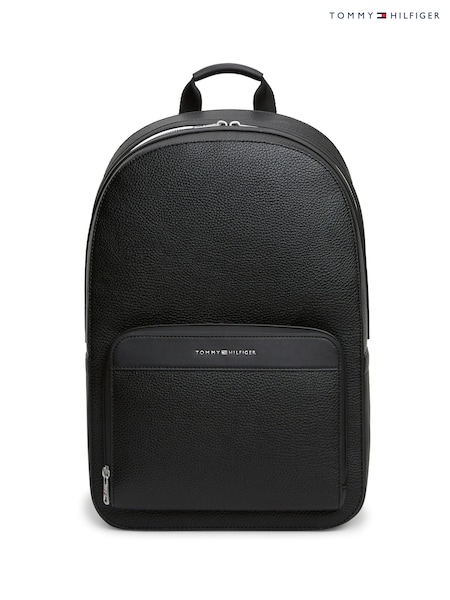 Black - Regular Tommy Hilfiger Metallic Logo Dome Backpack