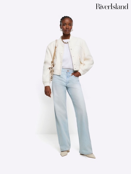 River Island Straight Fit 100% Cotton High Rise Relaxed Jeans (643238) | 12 €