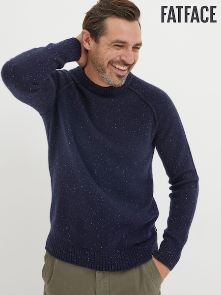 FatFace Blue Lambswool Crew Jumper (643495) | €41.50