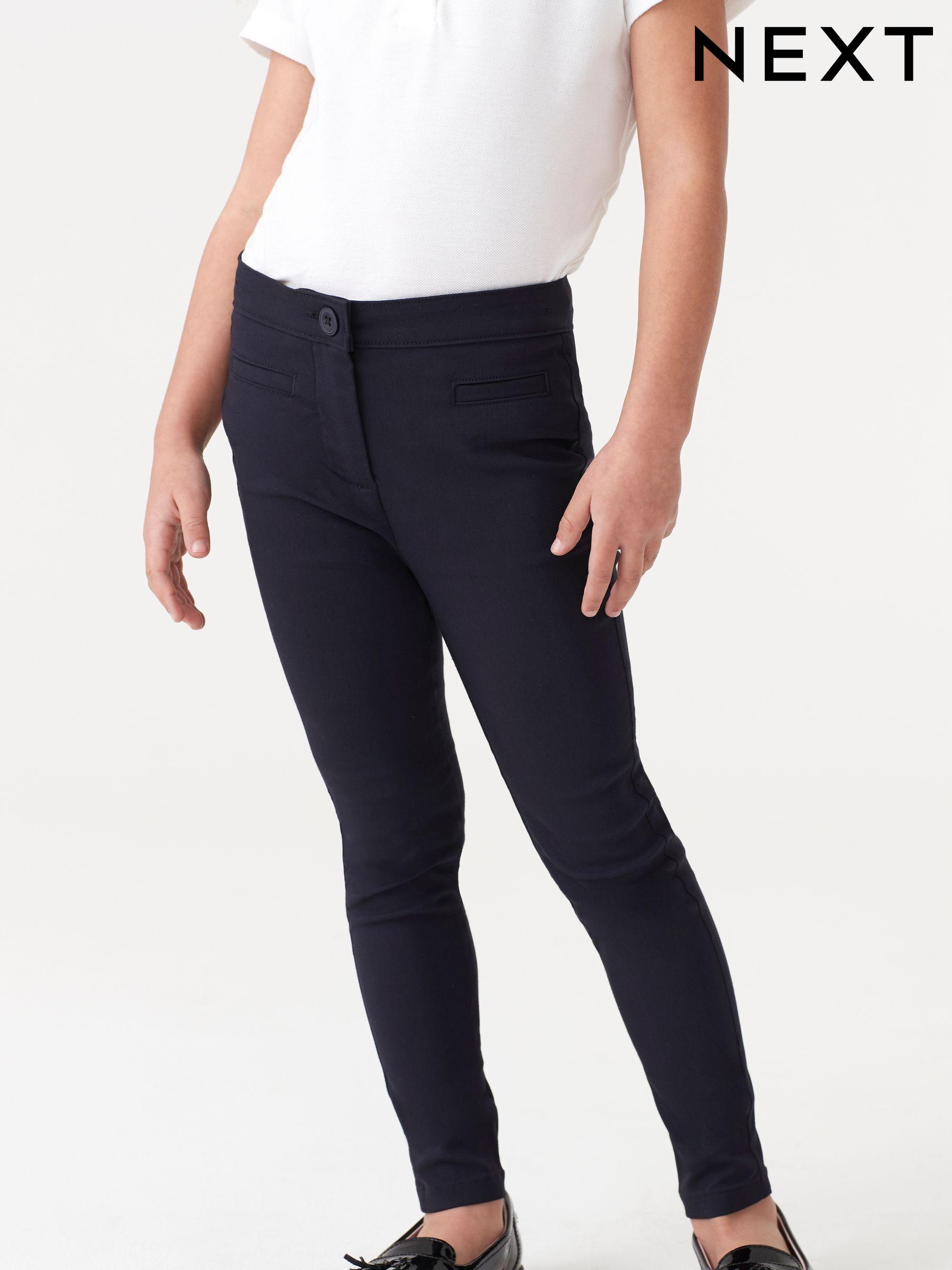 Slim fit pants for girls clearance