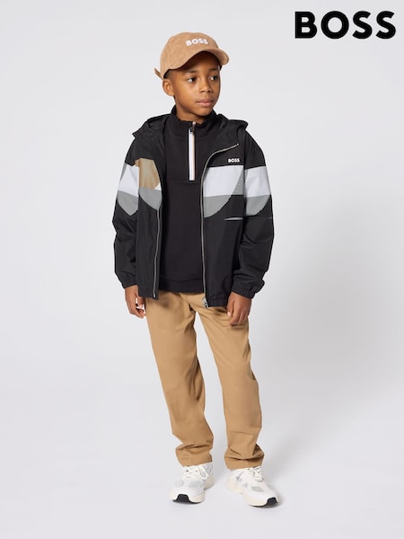 Black - Boss Hooded Jacket