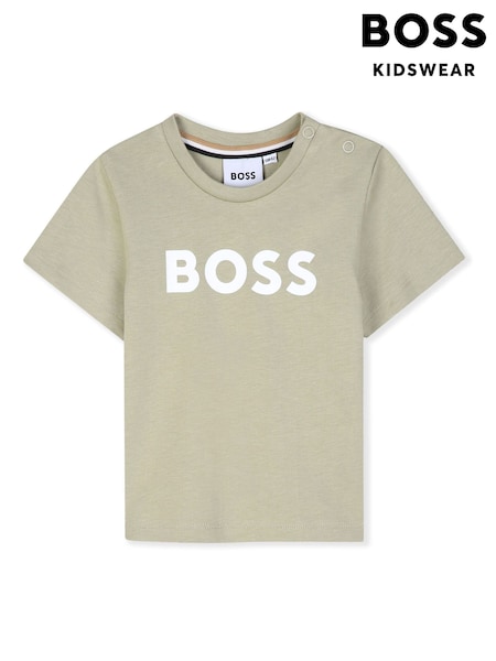Green - Boss Cotton Short Sleeve T-shirt