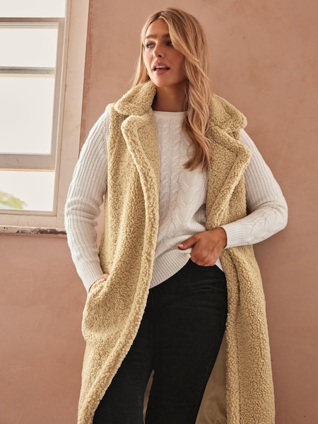 M&Co Natural Borg Gilet (644458) | €31