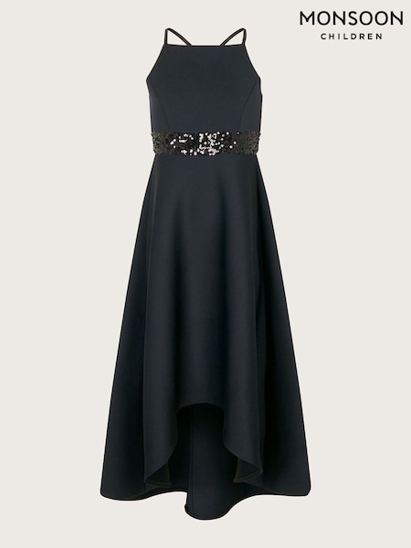 Monsoon Black Sequin Scuba Prom Dress (644462) | € 37 - € 41