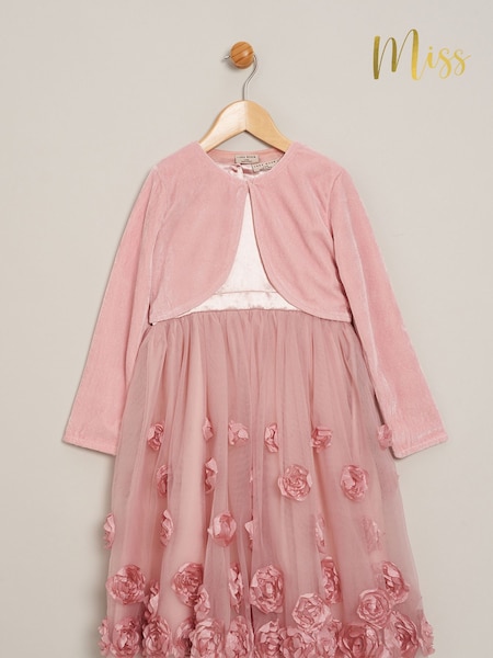 Miss Dress and Cardigan 2-Piece Set (644496) | AED89