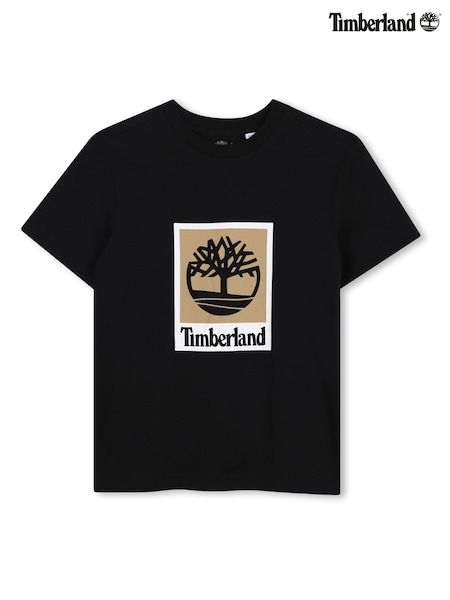 Juoda - Timberland Cotton Jersey T-shirt