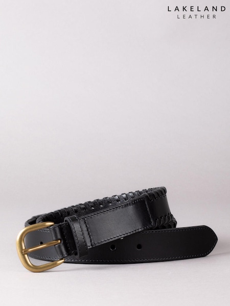 Svart - Lakeland Leather Wray Whip Stitch Leather Belt (644627) | kr740