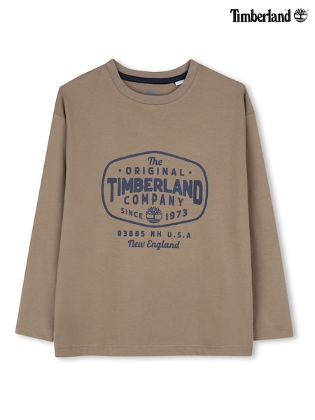 Braun - Timberland Jersey Long Sleeve T-shirt