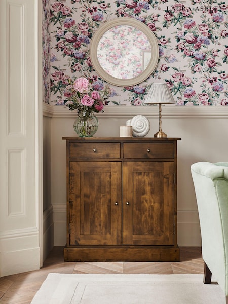 Laura Ashley Dark Chestnut Garrat 2 Door 2 Drawer Narrow Sideboard (644827) | €916