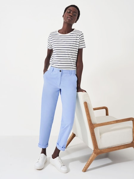 Crew Clothing Light Blue Salcombe Chino Trousers (645104) | €33