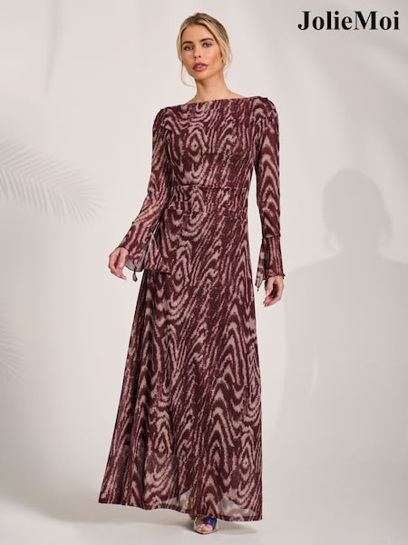Animal - Jolie Moi Slash Neck Maxi Dress