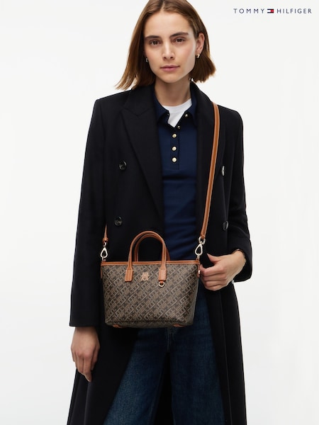 שחור - Tommy Hilfiger Monoplay Cross-body Tote Bag